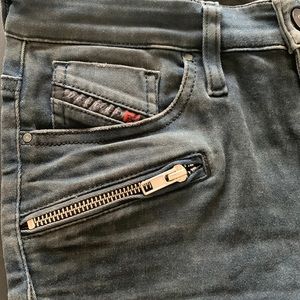 Beautifully Detailed Diesel Biker Jeans